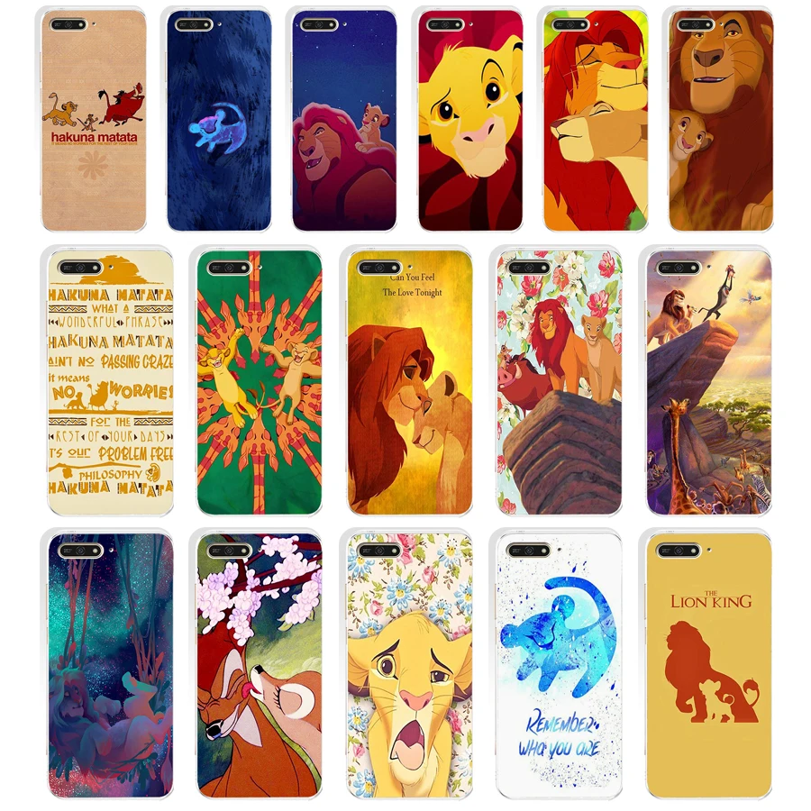 

273SD The Hakuna Matata Lion King Soft Silicone Tpu Cover Case for huawei Honor 7c 7x 7a pro 7x P20 Nova 2i 3i