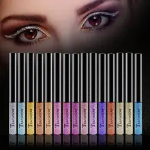 Luckyfine Золотая блестящая подводка для глаз красочная блестящая подводка для глаз водостойкая сияющая подводка для глаз Косметическая