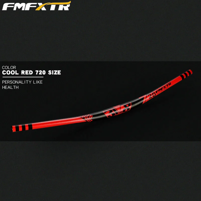 FMFXTR MTB руль для велосипеда 720 мм 780 мм 31,8 мм DH, руль для горного велосипеда, руль для горного велосипеда, руль с ручкой, 10 градусов, запчасти для велосипеда - Цвет: red 720