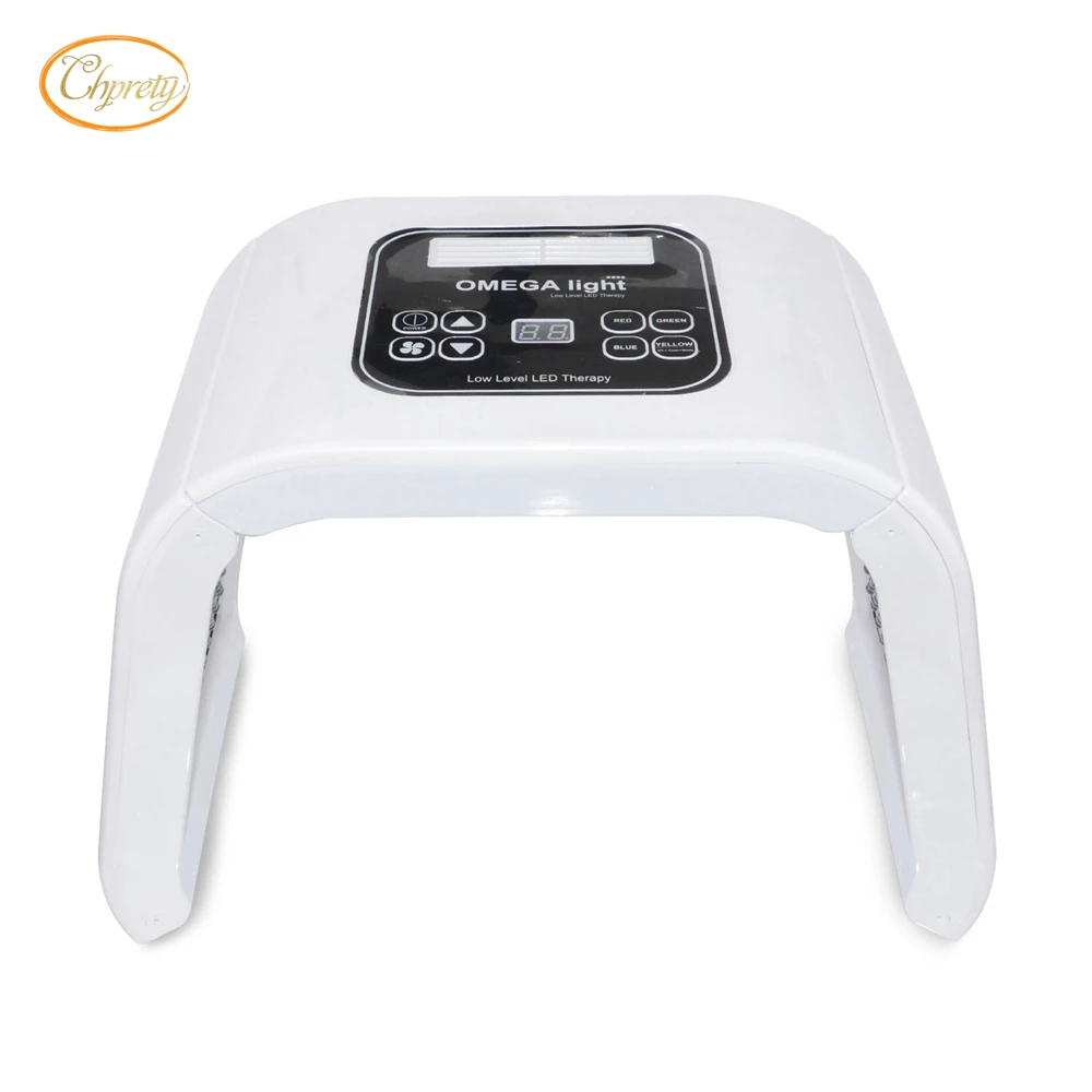 

7 Color Omega LED Photon Light Therapy Lamp Home Use Facial Body Beauty SPA PDT Mask Skin Tighten Rejuvenation Acne Wrinkle Remo