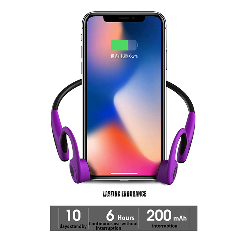 Беспроводные Bluetooth наушники для Huawei Honor 8X 9 10 Lite Y9 2019 с костной проводимостью