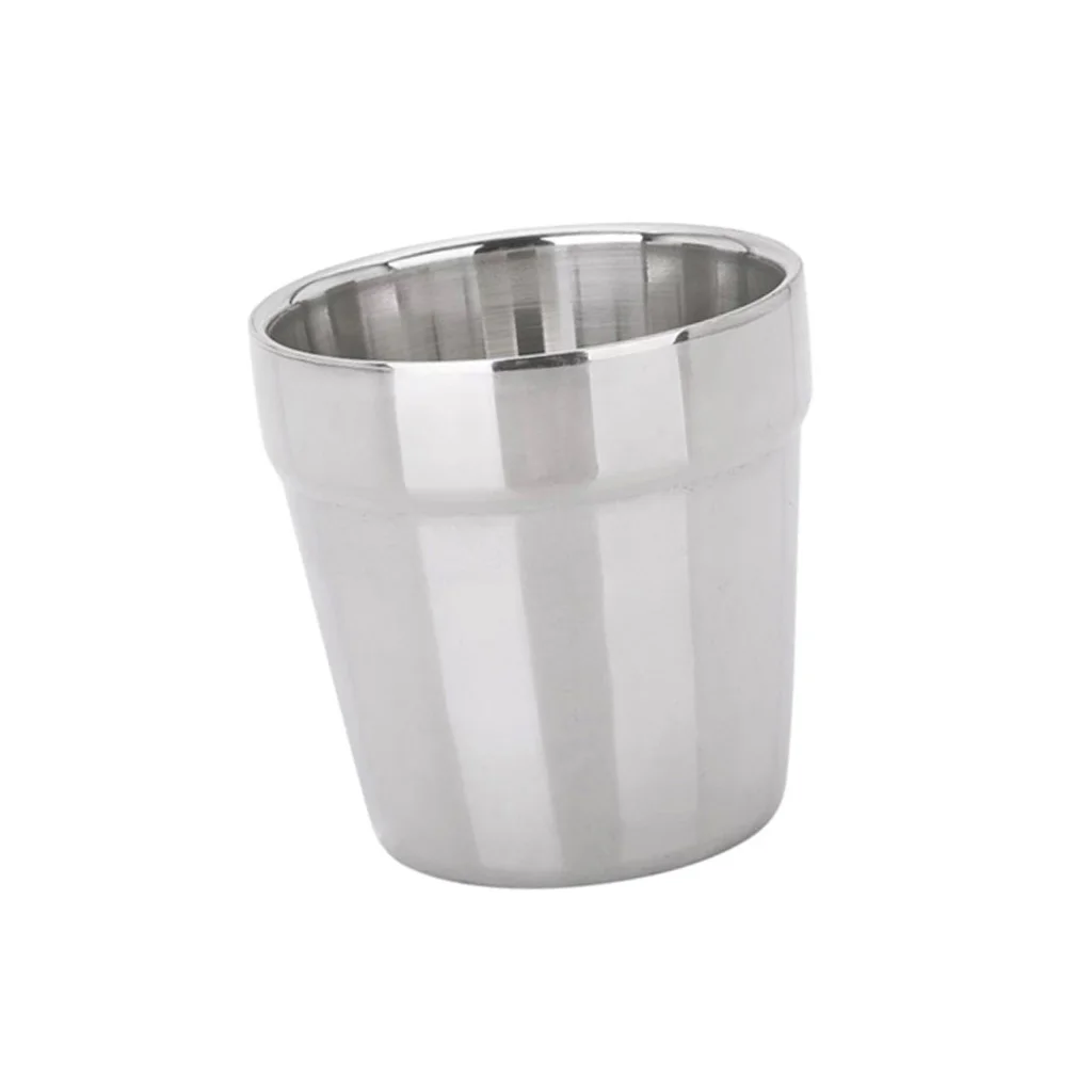 MagiDeal Stainless Steel Pint Cups Water Tumbler Cup Great for Kid Toddler Baby Sanitary Double Wall Mini Travel Cup Drinkware