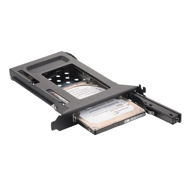 2.5in sata case aluminum hdd caddy tray bracket ssd Internal PCI HDD mobile rack for PCI expansion bay