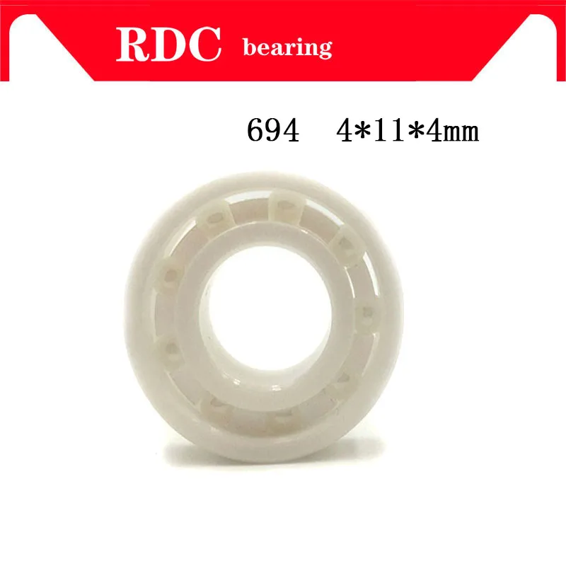 

Free Shipping 4PCS 694 4x11x4mm High quality full ZrO2 ceramic ball bearing zirconia bearing 4*11*4mm Factory sales