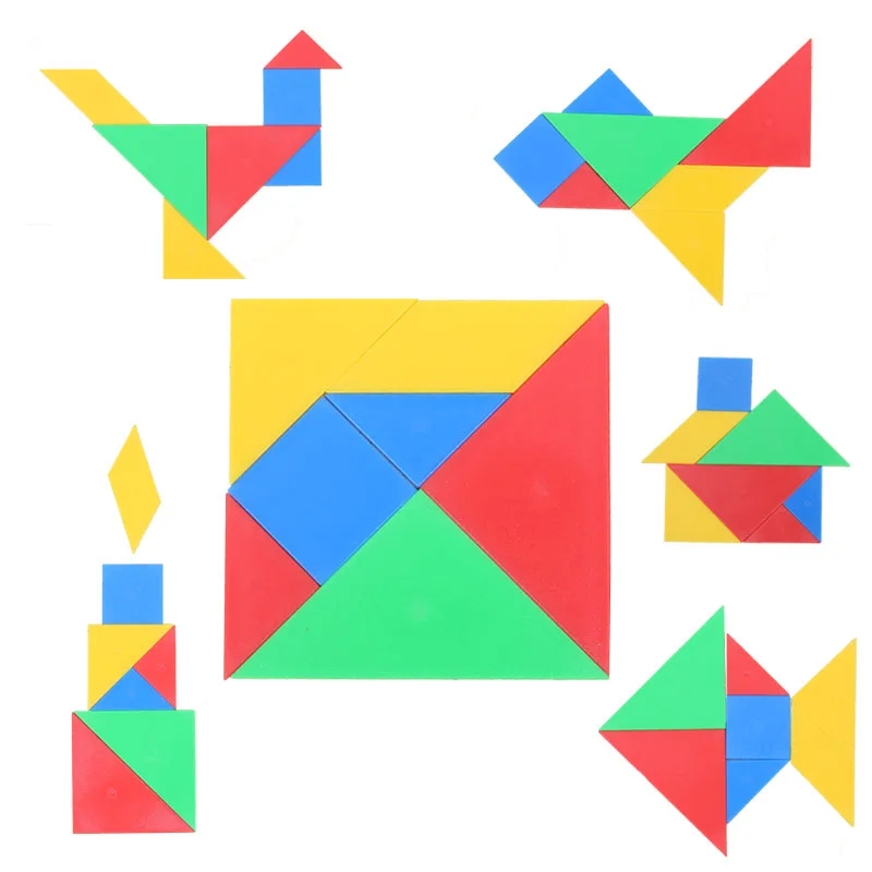 Раннего детства поставки и когнитивных Обучающие канцелярские Tangram Многофункциональный СПИД Freeshipping