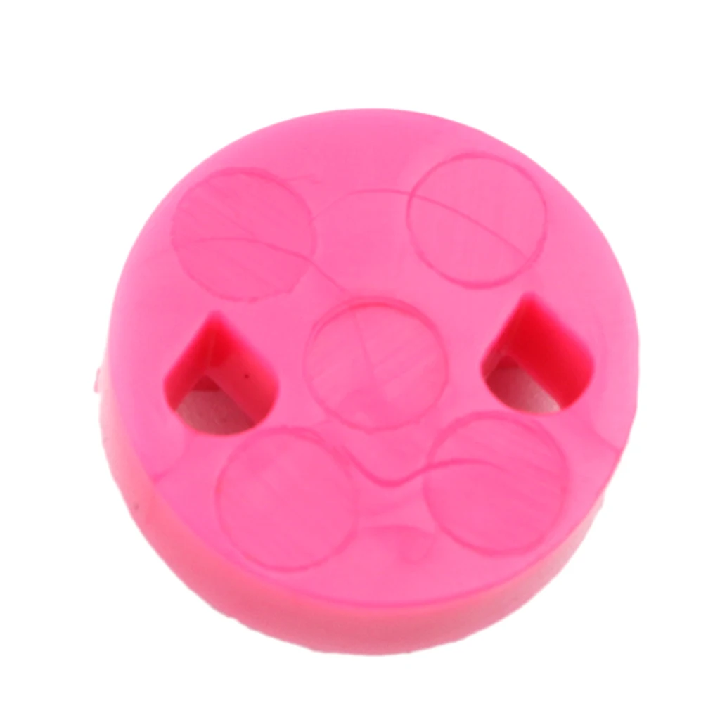 Professional Round Rubber Violin Fiddle Mute Sordine Silencer Pink Musical Stringed Instruments Accessories for Violin