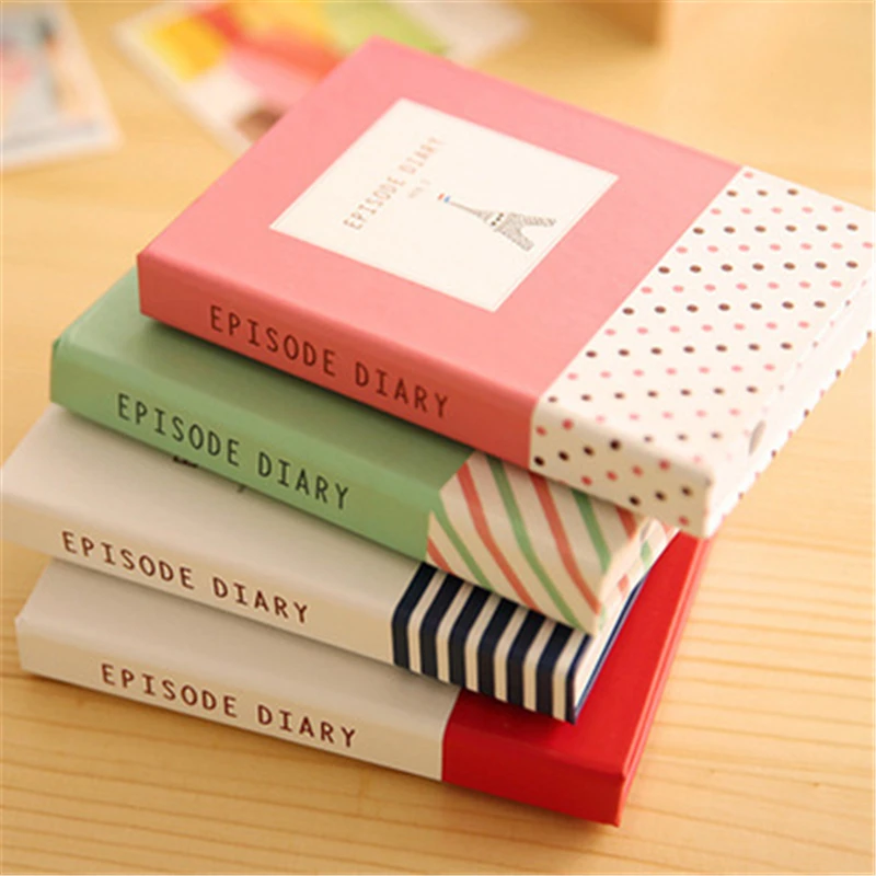 

DLKorean stationery new creative lovely tower hard shell notepad combination convenient sticker note book Exquisite