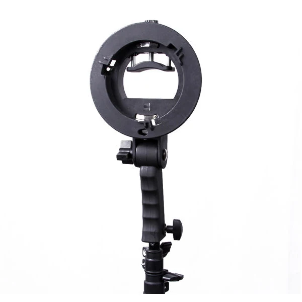Bracket Pro Mount Adapter Holder for Speedlite Snoot Flash Softbox with Hand grip
