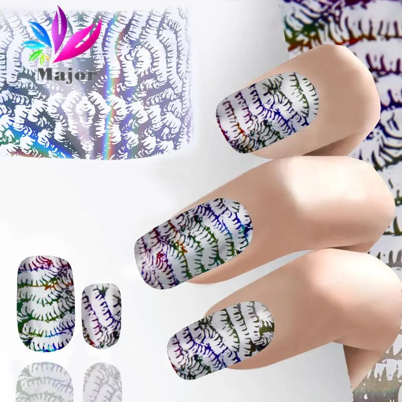 2017 Holographic Shiny Laser Nail Art Foils Paper laser Nail transfer