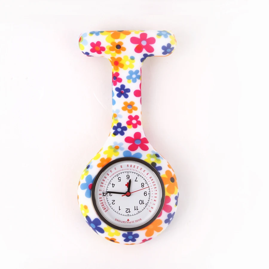 Карманные часы с календарем и датой силиконовые медсестры Fob часы доктора подарки Бабочка узор японские медицинские часы ALK VISION