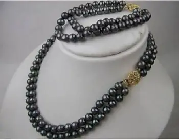 

2 row 8-9mm south sea pearl necklace bracelet bracelet 18-19 '' 7.5-8"set r