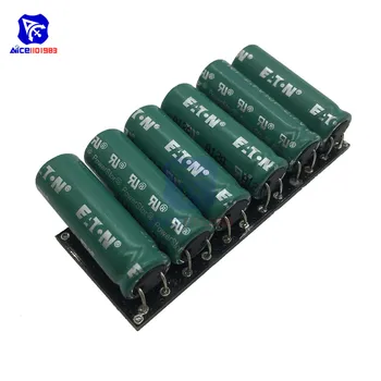 

Super Farad Capacitors 6PCS/Set 2.7V 10F Super Capacitor with Protection Board Single Row 16V 1.6F Farad Capacitor for Car
