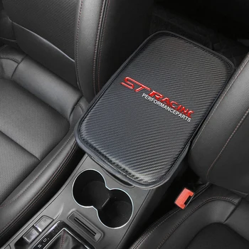 

Car styling Car Armrest Soft Leather Central Console Box Pad Cover for Ford focus 2 focus 3 Fiesta EcoSport ESCORT accessories