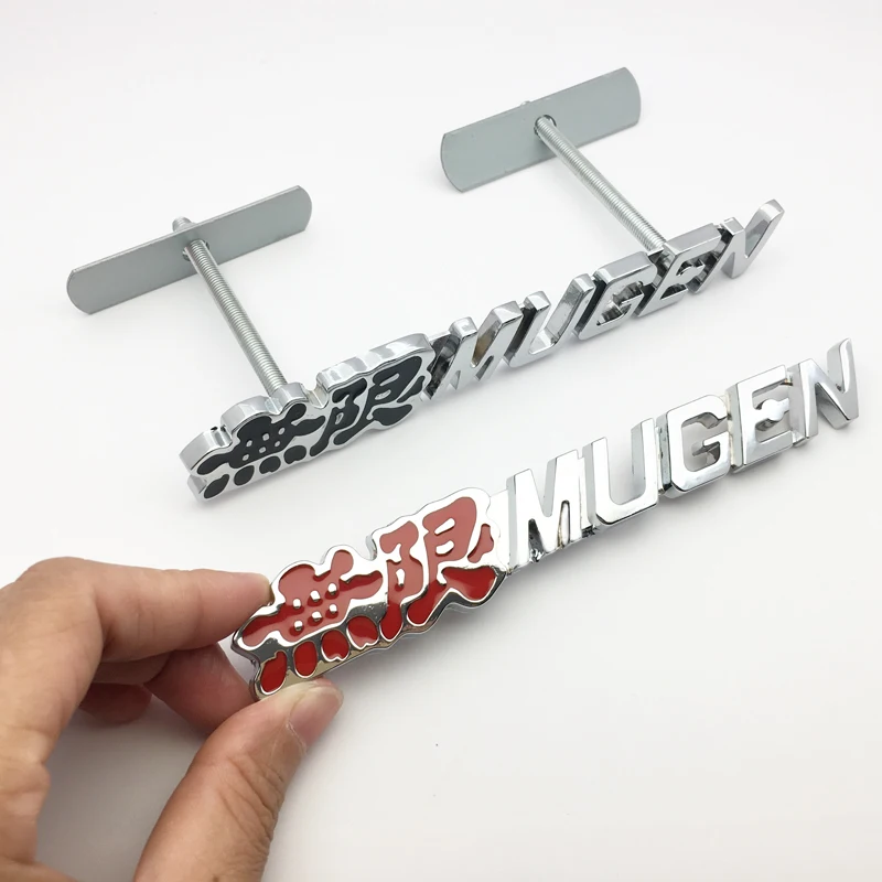 

ANTINIYA Car-Styling 3D Metal Front Grille Badge Sticker for Honda Mugen Emblem Grille for Odyssey ACCORD CITY Crosstour SPIRIOR