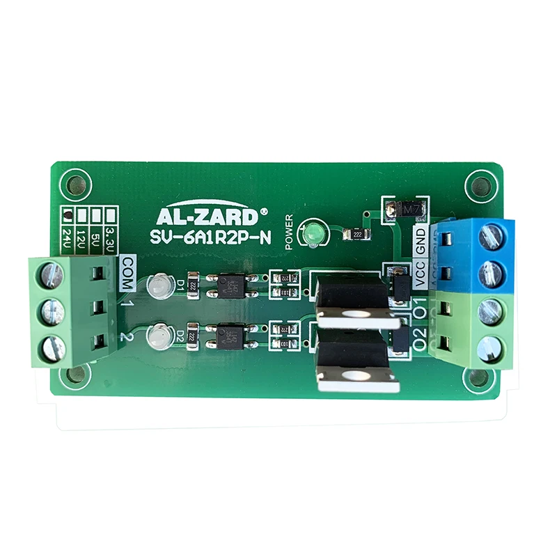 

24V 12V 5V 3.3V 2 channel PLC amplifier board Input full compatibility Photoelectric isolation board High power Transistor
