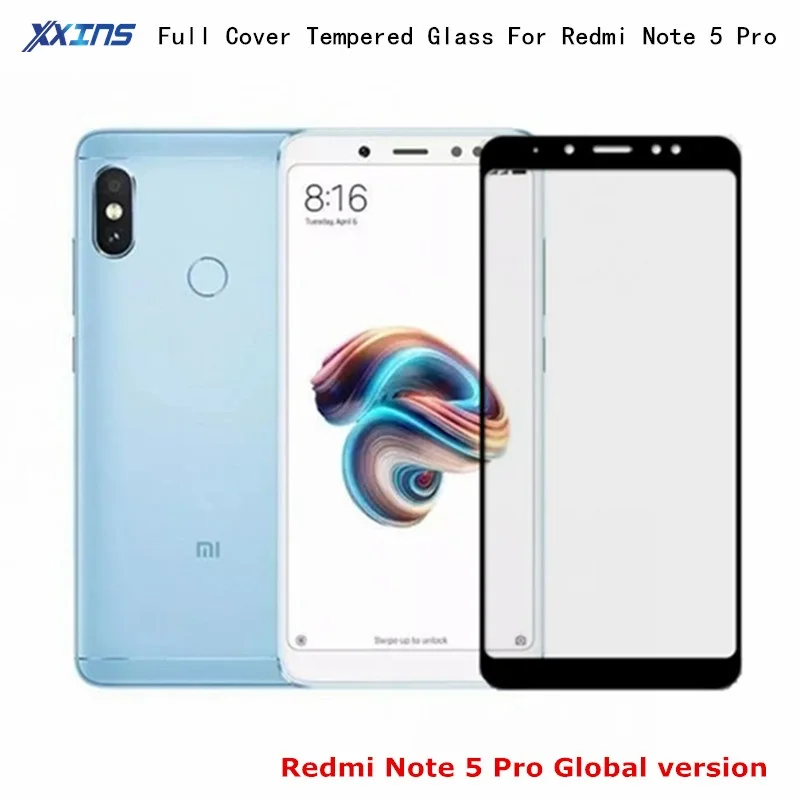 

Full cover Tempered GLASS For Global Version Xiaomi Redmi Note 5 4GB 64GB 5.99" Mobile Phone Note5 Snapdragon 636 Film