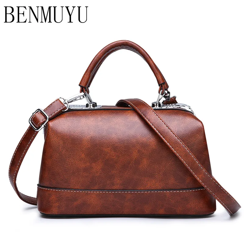 

2019 new leather women's bag, stylish double-arrowhead kelly handbag, vintage sewing one-shoulder bag cross-body bags