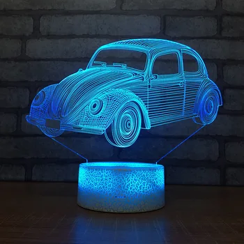 

Factory Wholesale Led 3d Night Light New Remote Control Touch Usb Plug Creative 3d Light Fixtures Usb Led Kids Lamp