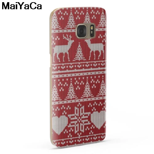 Темно-красный рождественский джемпер MaiYaCa вязаный узор для iPhone 5C 5S 6S Plus X XR XS MAX