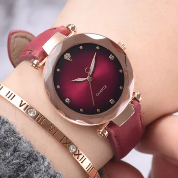 

New Fashion Women Watches Bracelet Leather Watch Women Casual Dress Ladies Quartz Female Clock Watch For Women Relogio Feminino