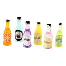 Мини Полимерная бутылка вина моделирование мебель модель игрушки для кукольного дома украшения 1/12 кукольный домик Миниатюрный аксессуар Бутылка Вина