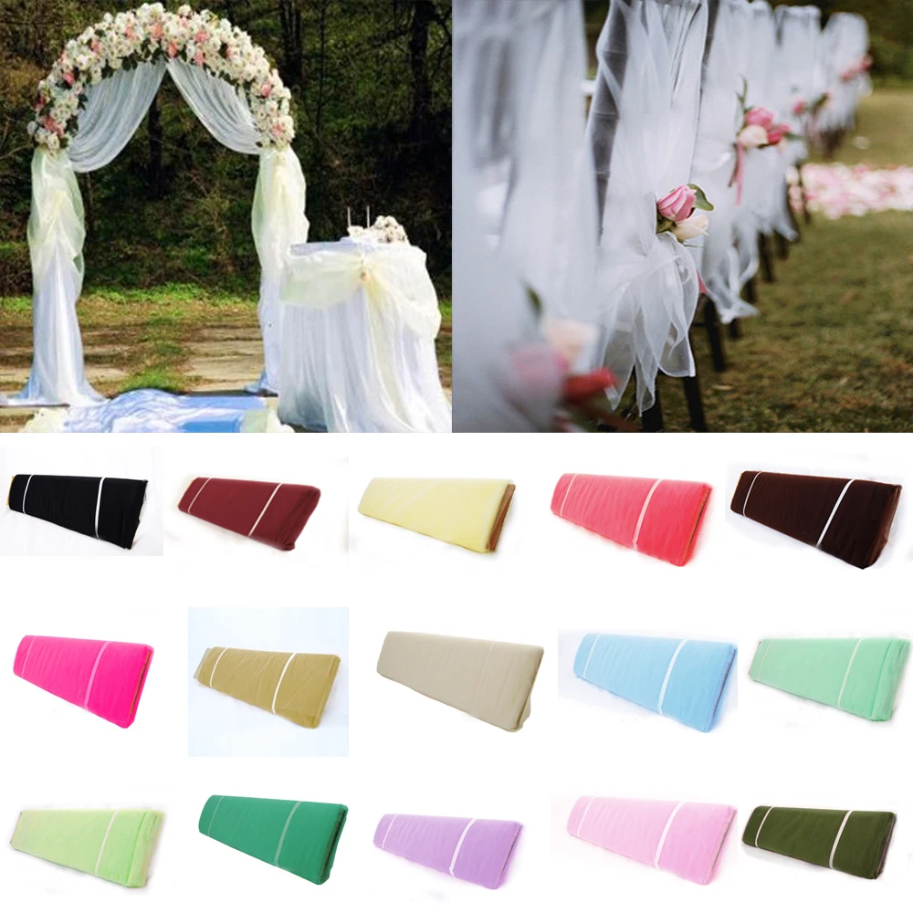 Tutu de Tule Craft para Diy Festa de Aniversário 54 X120 ft 40 Metros Tecido Parafuso Pew Bow Casamento Banquete Decoração Crianças Bebê Chuveiro