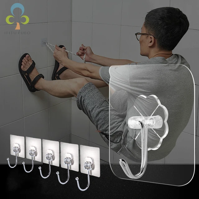 5 db Falhorgok Erős Átlátszó Szívó Csésze Fogas A Konyhai Fürdőszoba Kulccsal Tartó Falhorog Tároló Fogasok Gyh