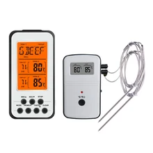 Беспроводной двойной игольчатый термометр для барбекю двухканальный термометр для барбекю вилка кухонный термометр для мяса температура Al