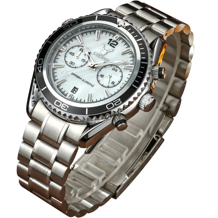 

Luxury Full Steel Business Waterproof Watch DEERFUN Top Brand Mens Watches Sports Military WristWatch Clock Relogio Masculino