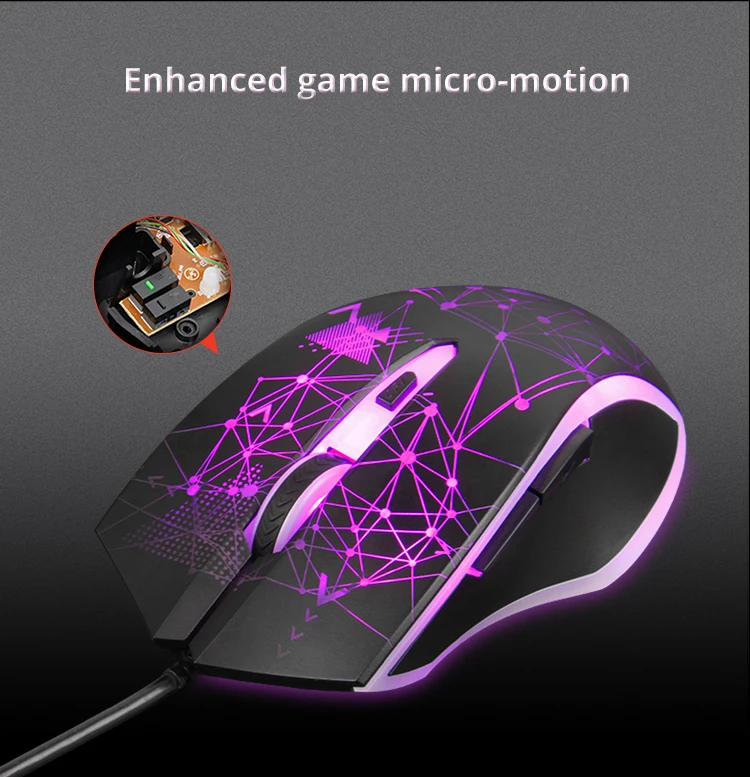 jazz Mechanical Wolf Wired Gaming Keyboard & Mouse Combos 104 Keys Backlit Keyboard 3200DPI Mouse  (19)