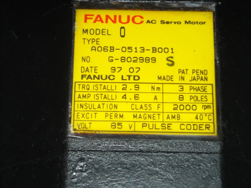 

FANUC servo motor A06B-0513-B001 for CNC control spare parts