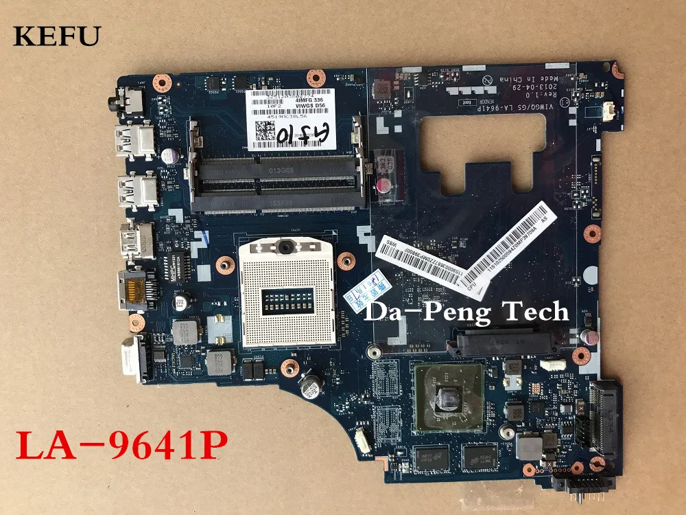 Материнская плата KEFU для ноутбука lenovo G510 4 шт. чипы VGA полностью протестированы |