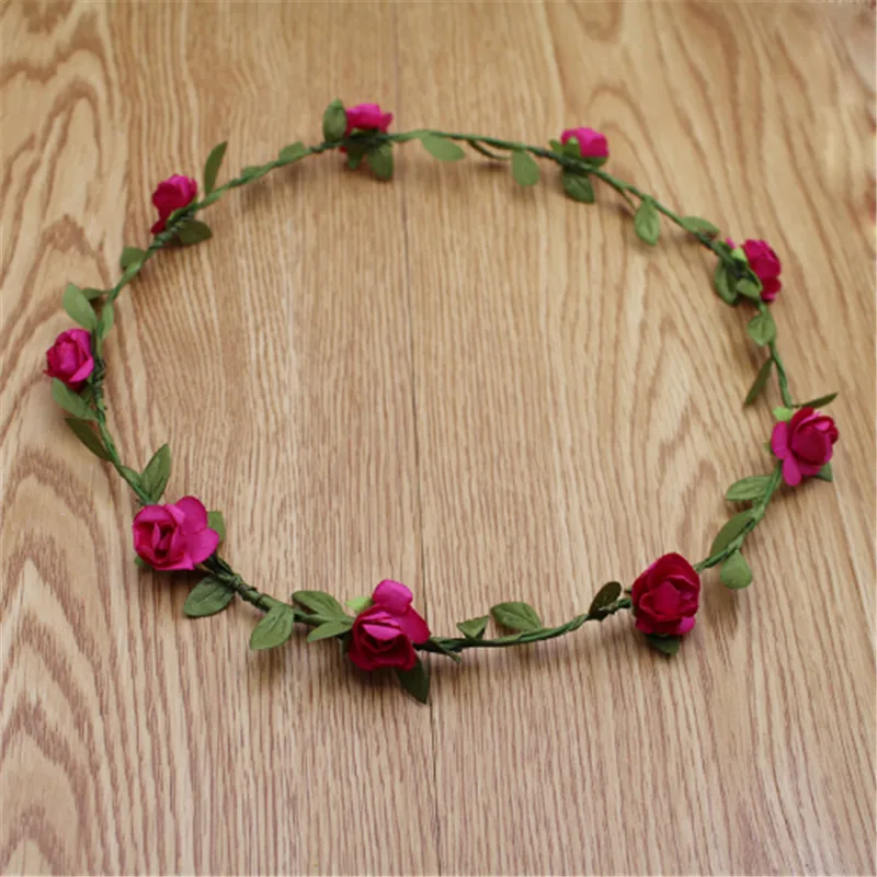 

10pcs/lot Wedding Handmade Women Paper Flowers Headbands Hairband More Colors Handbands For Bride Beach Wear