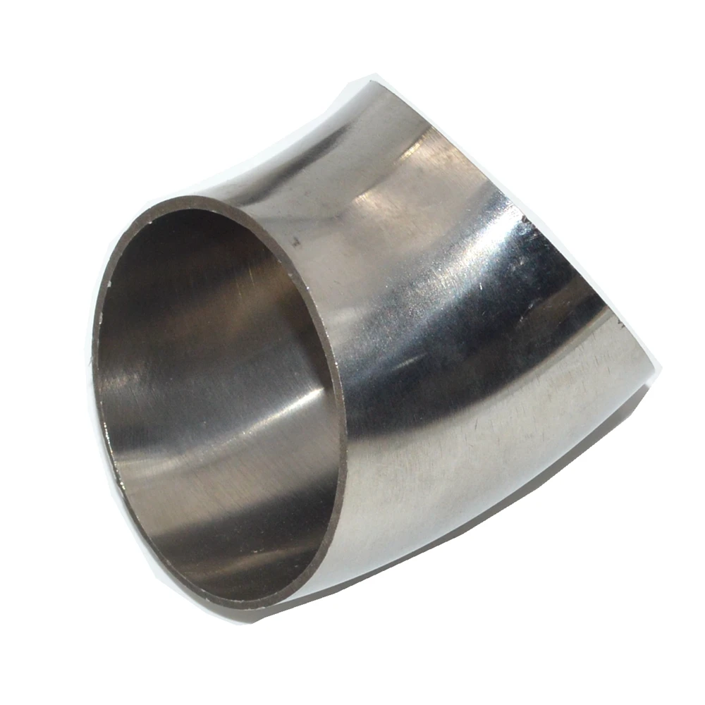 19mm-51mm OD 304 Acero inoxidable soldadura sanitaria 45 grados codo tubería montaje Homebrew