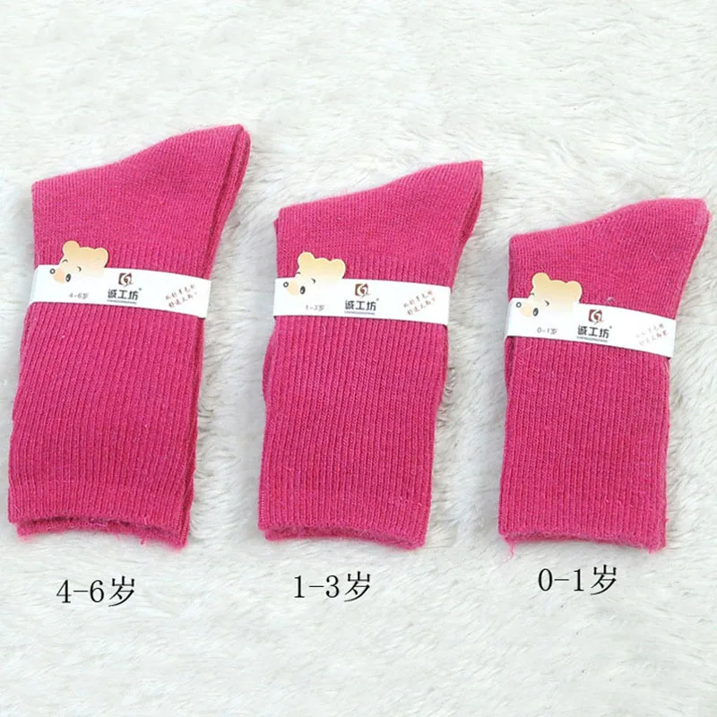 3 шт./лот, шерстяные теплые носки для новорожденных 0-1-2 лет, детские носки для мальчиков и девочек, детские короткие носки унисекс, шерстяные детские носки