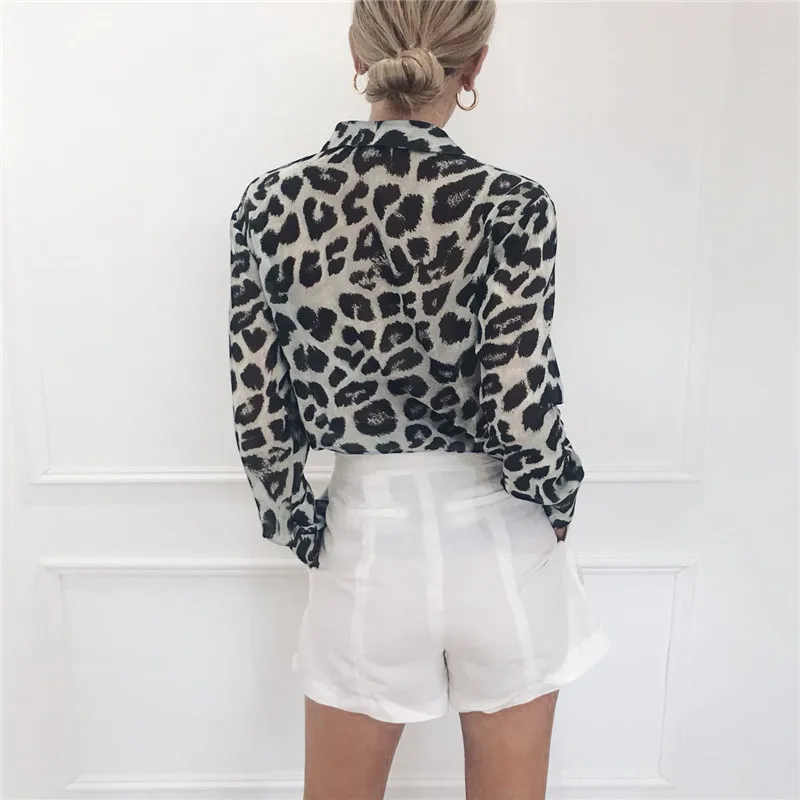 Vintage Blouse Long Sleeve Sexy Leopard Print Blouse Turn Down Collar Lady Office Shirt Tunic Casual Loose Tops Plus Size Blusas Vintage Blouse Long Sleeve Sexy Leopard Print Blouse Turn Down Collar Lady Office Shirt Tunic Casual Loose Tops Plus Size Blusas