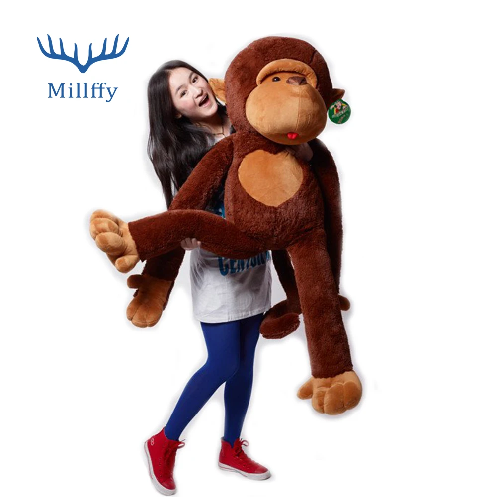 Millffy милые гигантский Обезьяна Мягкие плюшевые игрушки 120 см/100 см/70 см на день рождения подарок ко Дню Святого Валентина factroy оптовая