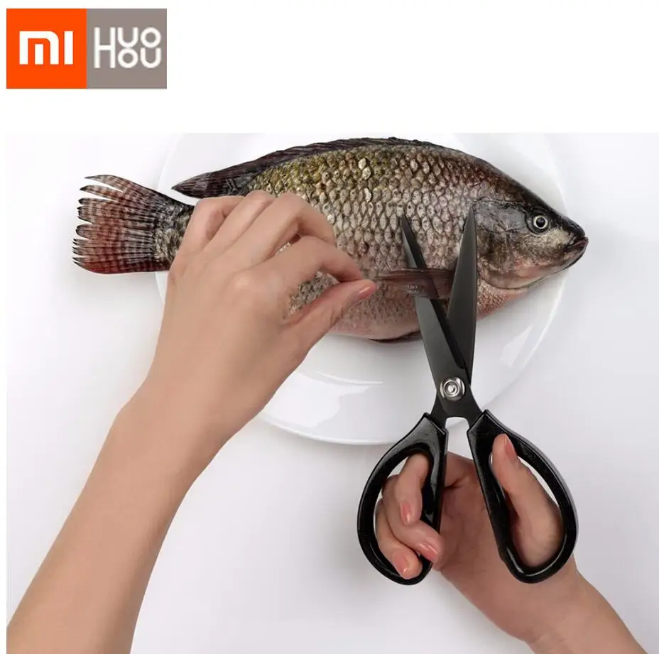 

Xiaomi mijia scissors Knife 21cmx9cm huohou Kitchen scissors Stainless Steel flexible Rust prevention xiaomi smart home kit gift