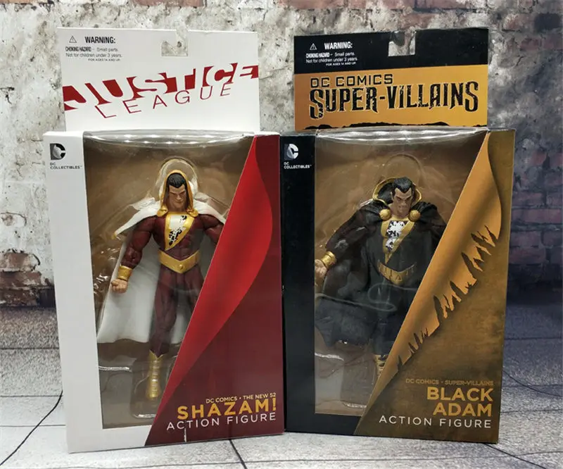 17CM Justice League Billy Batson Shazam Black Adam DC Comics PVC Action Figure Model Toys Collector