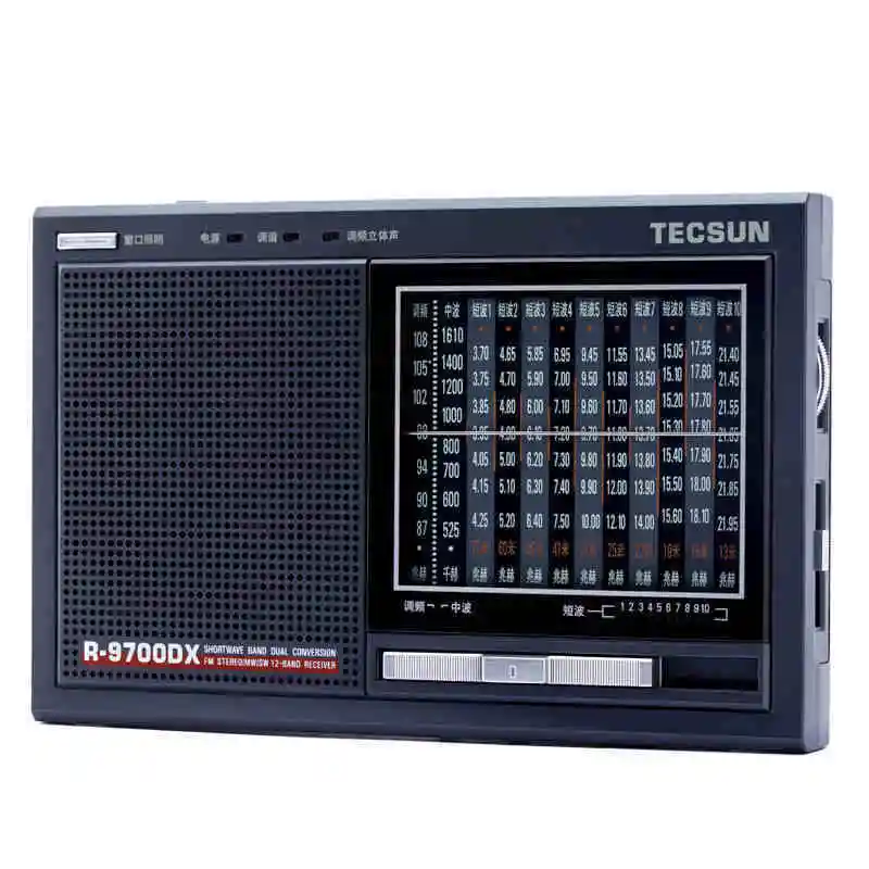 Tecsun R9700DX R-9700DX SW/MW/FM стерео радио Высокая чувствительность мир 12 Wi-гарантия з/мВт/fm-радиоприемник горячая распродажа