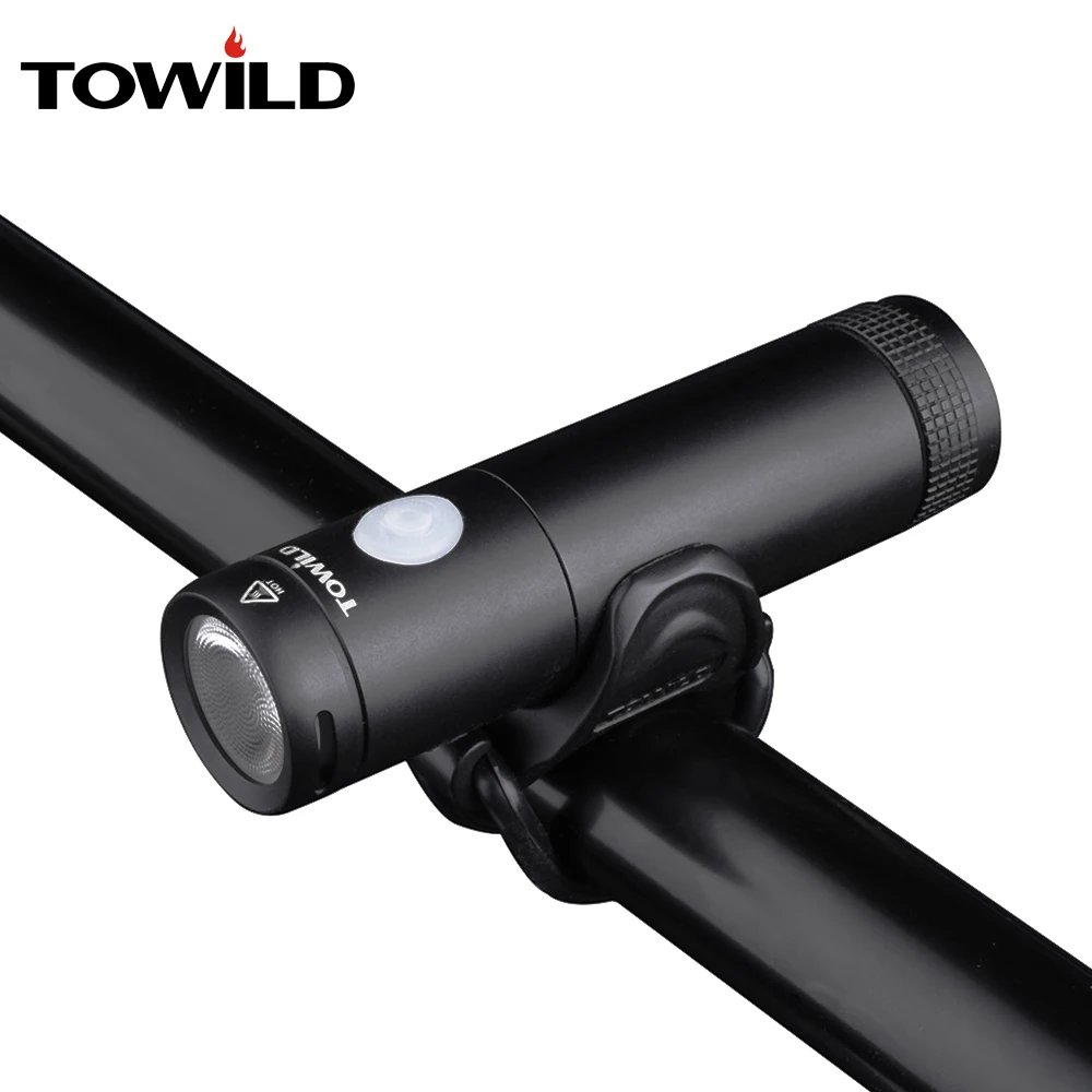 TOWILD Bike Accessories Bicycle Waterproof Torch Light Waterproof USB Rechargeable Handlebar LED