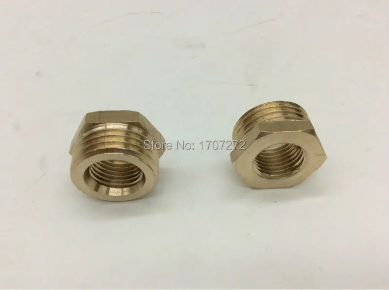 1/4 ''женский x 1/2" Мужской Латунный трубы, Редукторная Шестигранная втулка Соединительная муфта, медная втулка, латунный фитинг