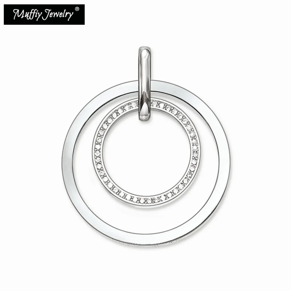 

Two Circles Pendant,Thomas Style Glam Jewelry Good Jewerly For Women,2017 Ts Gift In 925 Sterling Silver,Super Deals