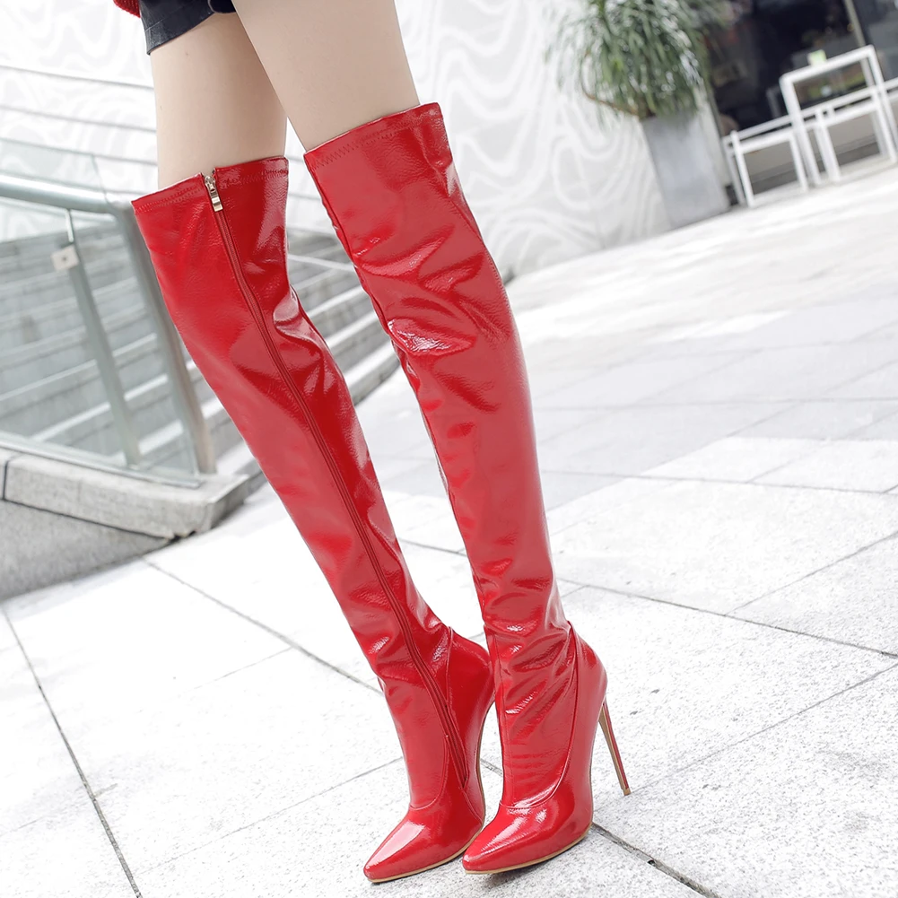 DoraTasia размера плюс 48 Брендовые женские ботинки с острым носком ...