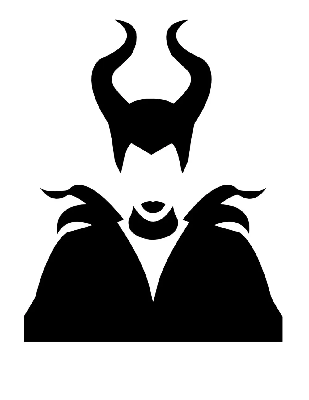 Download Maleficent Silhouette Wall Decals Movie Character Home Decor Art M...