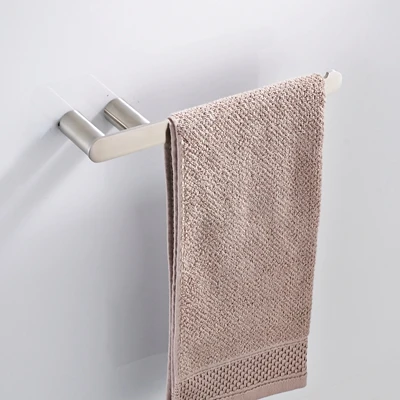 Нержавеющая сталь Никель матовый Аксессуары для ванной комнаты настенный душ оборудования набор для душа Полотенца барная стойка Бумага держатель - Цвет: Towel Ring