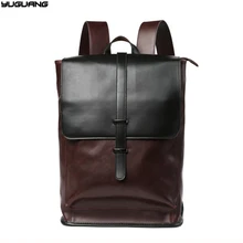 Hohe qualität carzy pferd leder mann rucksäcke männer reisetasche lässig männer schulter laptoptasche braun mochila schultaschen