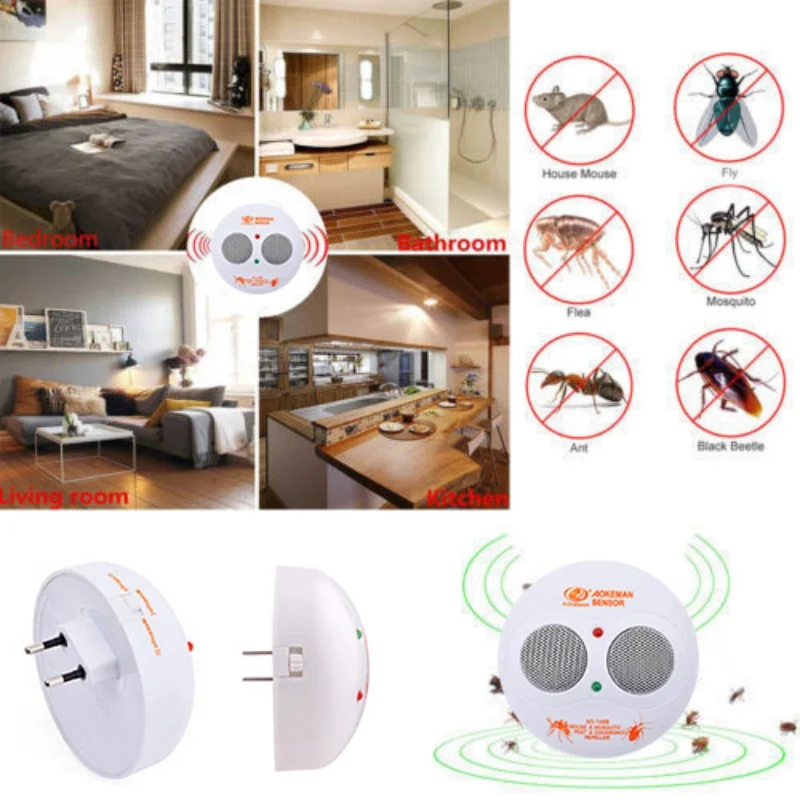 

2018 New Home Tool 1pc Ultrasonic Electronic Mosquito Repeller Cockroach Insect Car Spiders Summer Control Reject 5.24 Tools