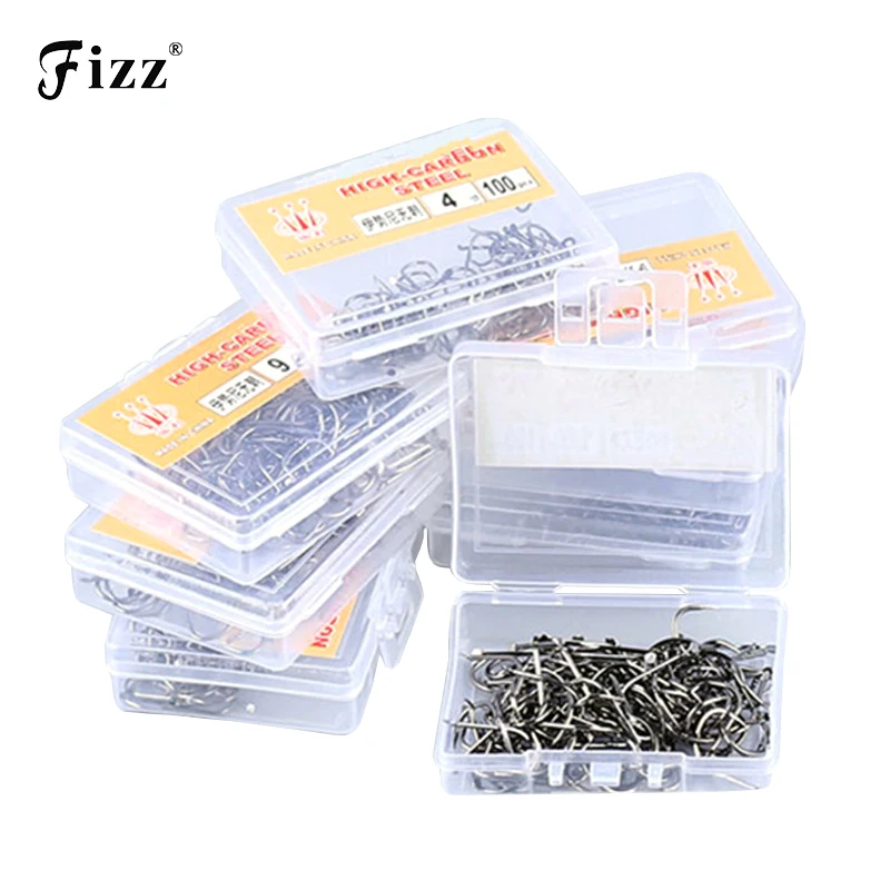 

100pcs/box Fishing Needle Fishhooks High Carbon Steel Non-barbed Fishing Hooks Stream River Lake Freshwater Fishing Accessories