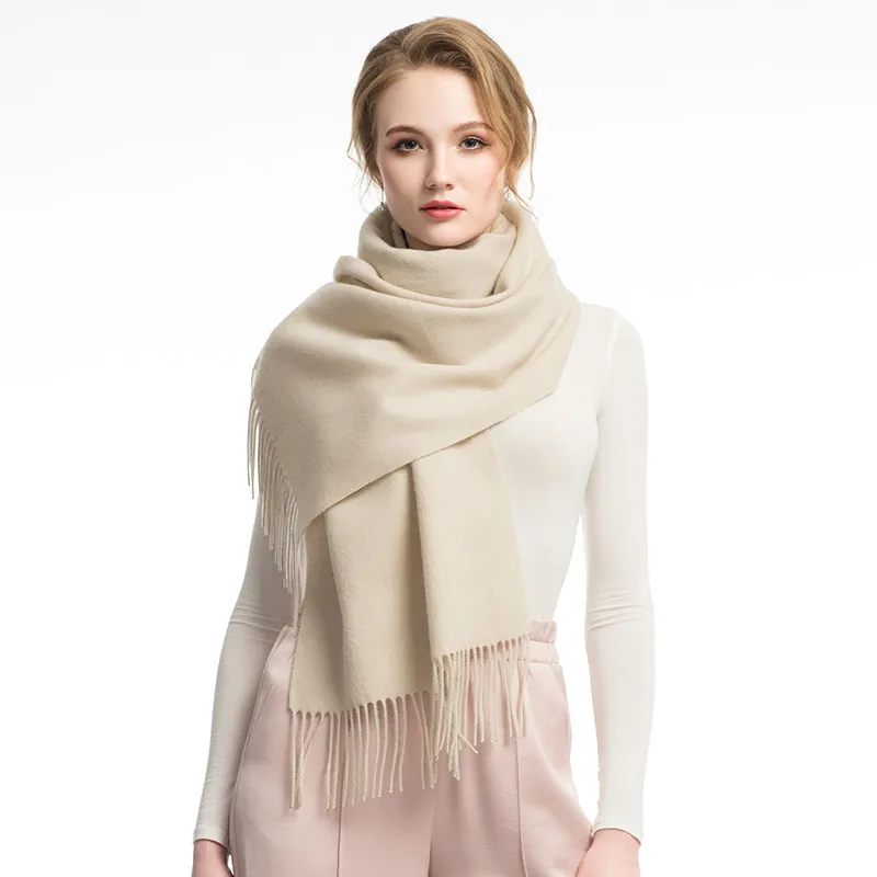 

Thickened Cashmere Scarf All-match Long Section of The Spring and Autumn and Winter Female Korean Black Wool Shawl and Small